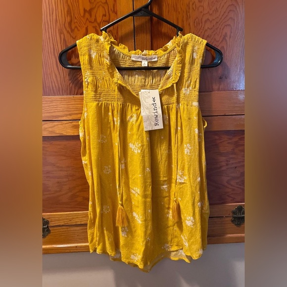 Rewind NWT Yellow Blouse - Picture 2 of 3